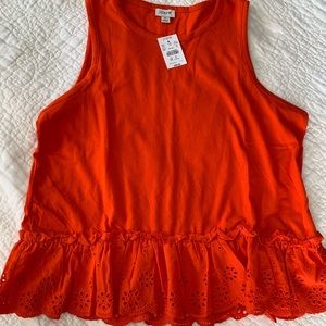 Jcrew Ruffle Detail Tank